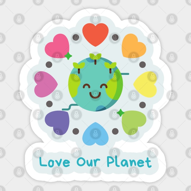 Love our Planet Sticker by Mission Bear